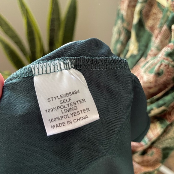 NWT - Jodifl Green boho paisley Garden Party Dress - Picture 9 of 14